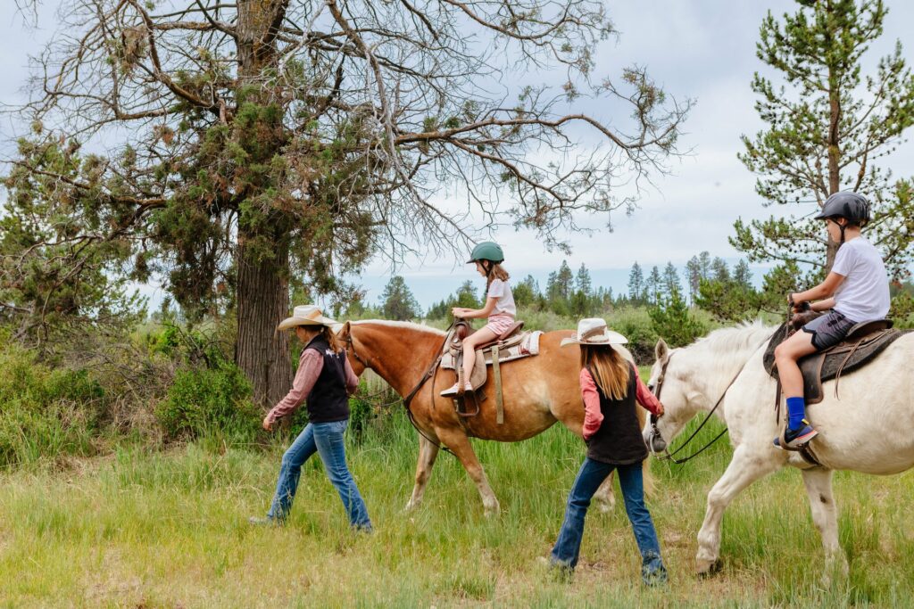 Horse riding tour at Sunriver Stables