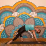 Woman doing a yoga position