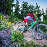 Person biking
