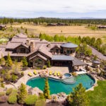 Huge house with pool in front
