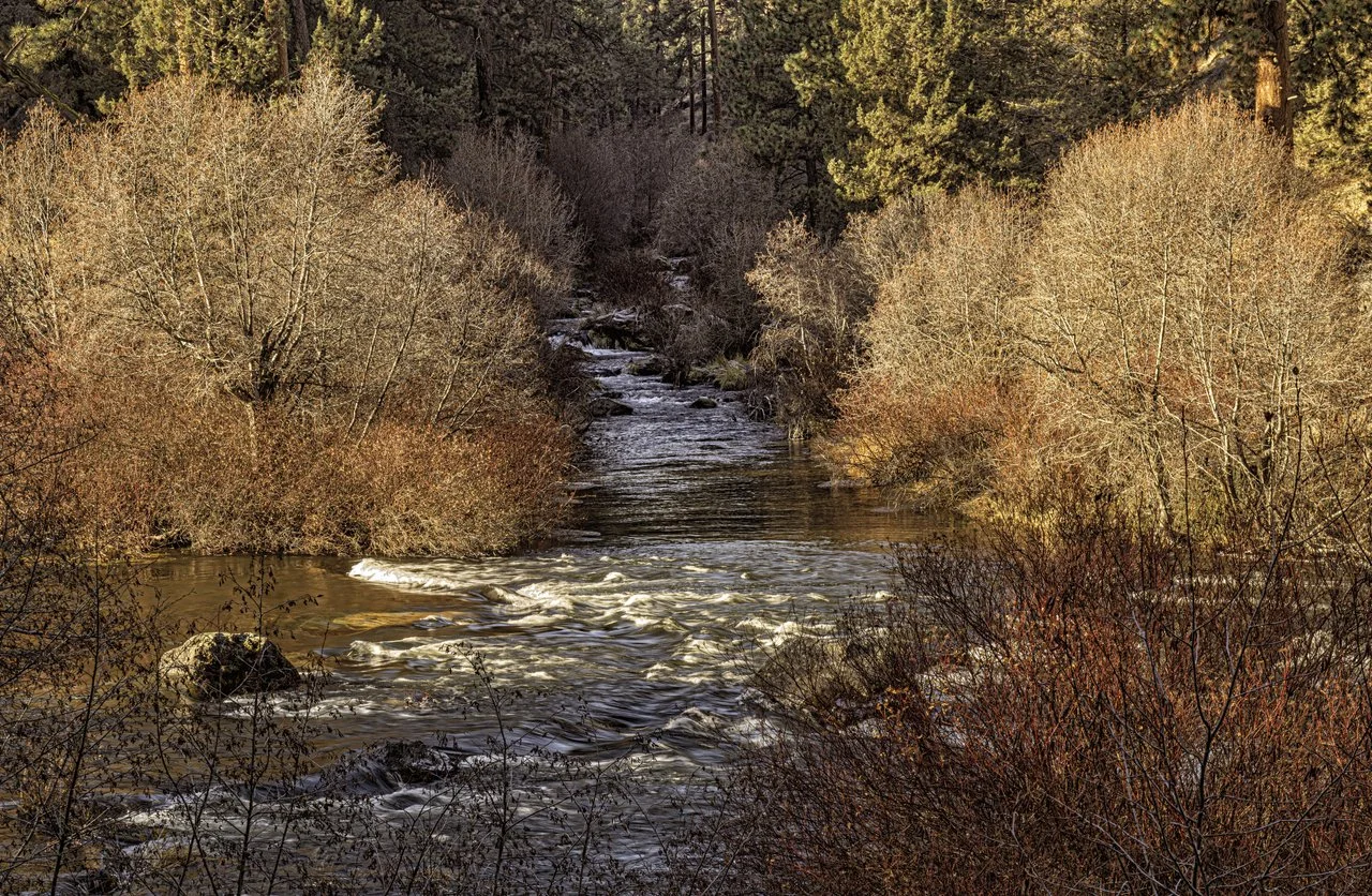 Deschutes at Tumalo State Park in autumn