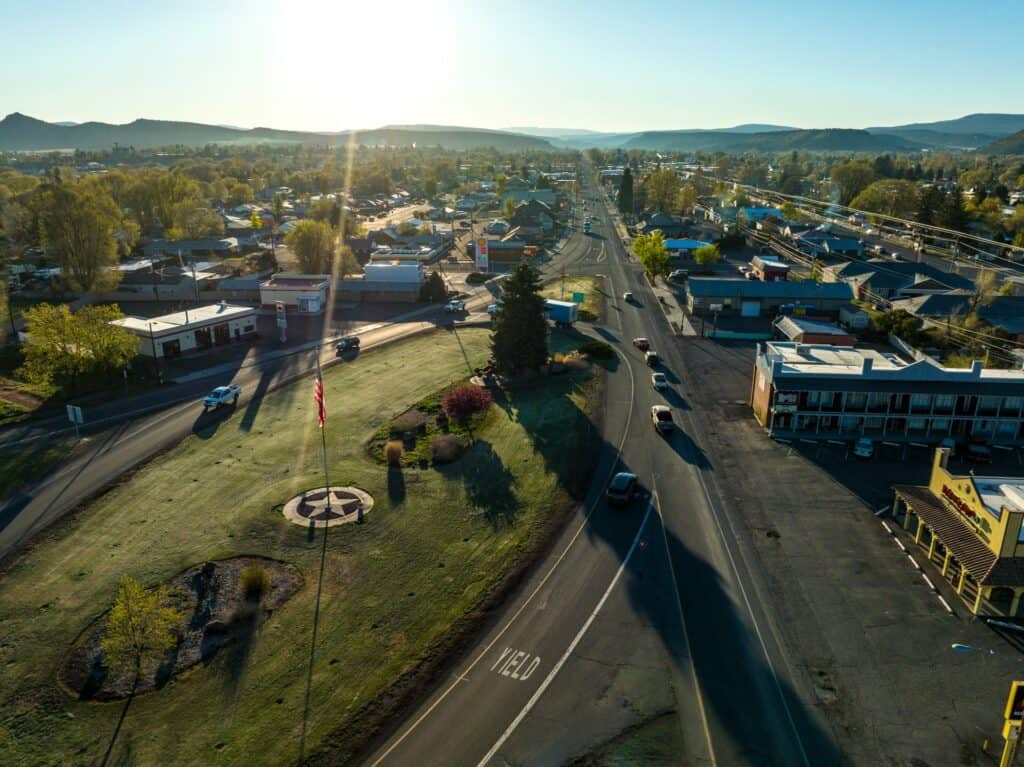 Aerial view of Prineville
