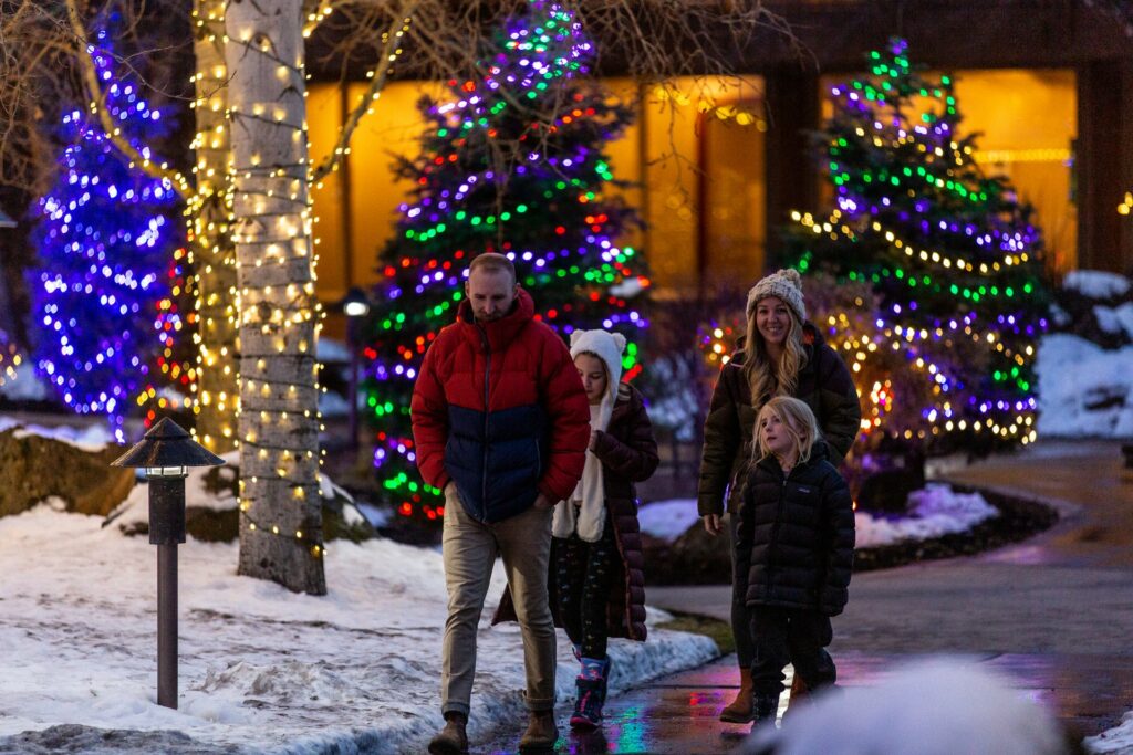 Holiday light display near Bend, Oregon