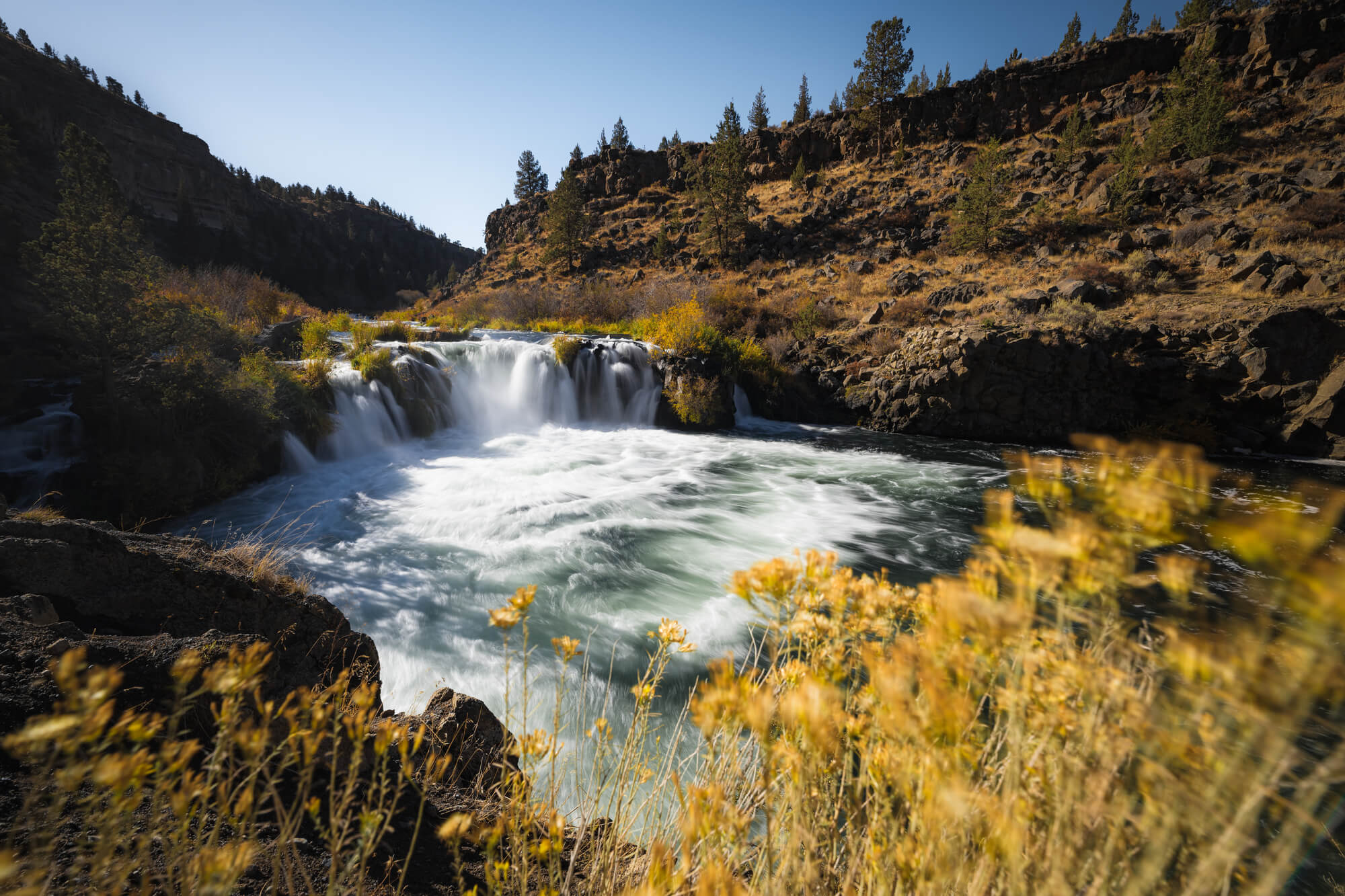 Steelhead falls near Redmond, Oregon in the fall