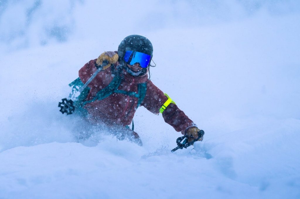 Skiing at Mt. Bachelor Ski Resort near Bend, Oregon