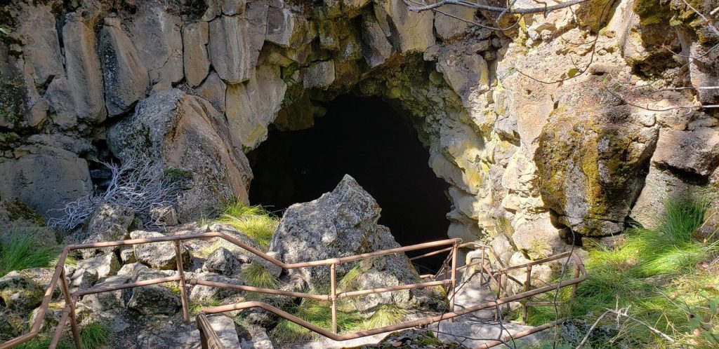 Entrance to Lava River Cave near Sunriver, Oregon