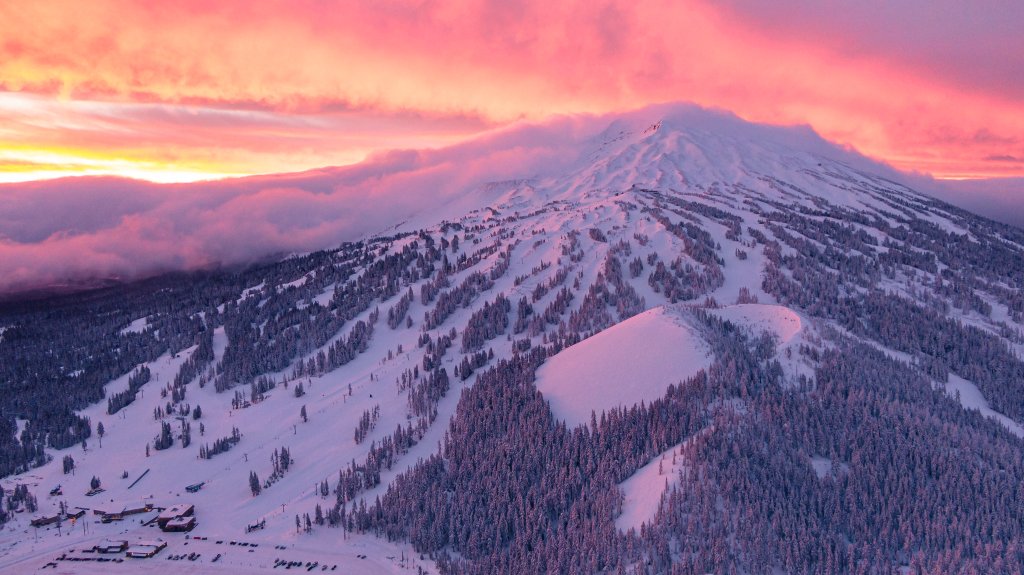 Mt. Bachelor at sunset