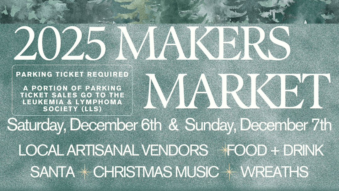 2025 Makers Market, featuring local artisanal vendors, food, drink, Christmas music, and wreaths in Central Oregon.