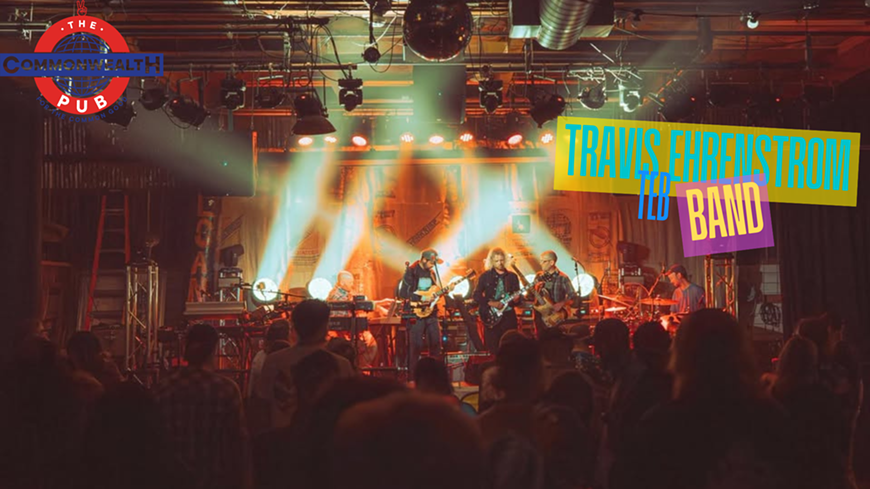 A lively concert featuring Travis Schroederstrom and his band at the Commonwealth Pub in Central Oregon.