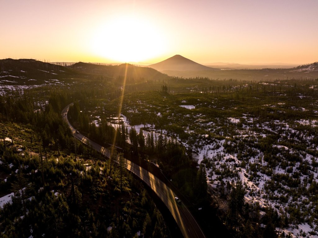 a scenic view of santiam pass near sisters, oregon