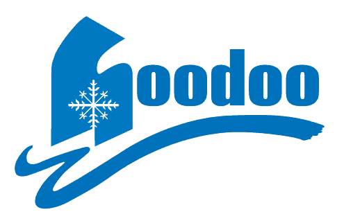 A stylized logo featuring 'Hoodoo' with a snowflake and a flowing design in Central Oregon.