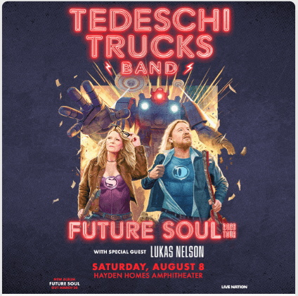 Tedeschi Trucks Band and Future Soul special guest Lukus Nelson at Hayden Homes Amphitheater in Central Oregon.