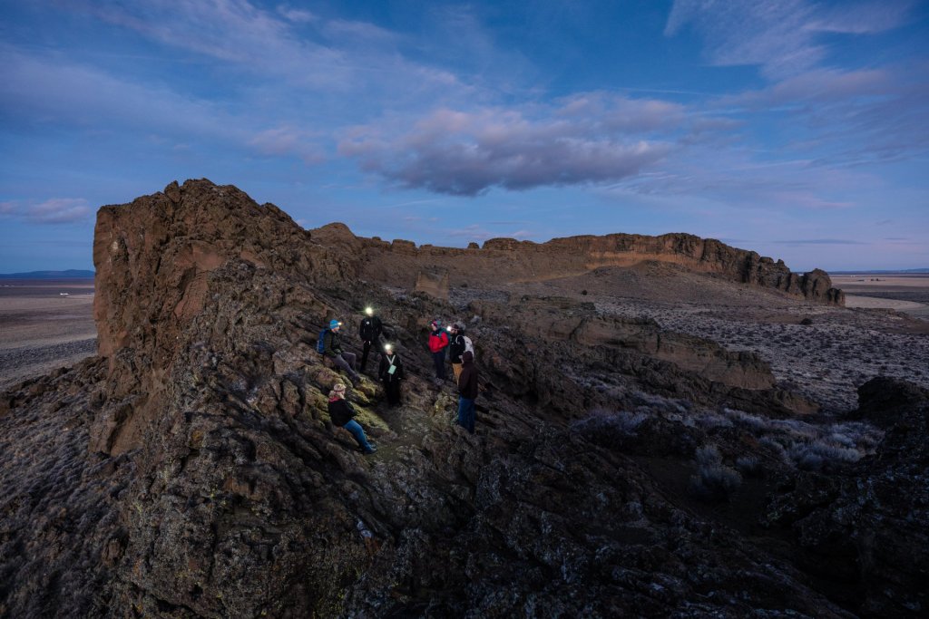 Photo of fort rock state natural area in Oregon during a starlight Wanderlust Tour