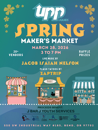Spring liquids festival featuring vendors, live music, and prizes in Central Oregon.
