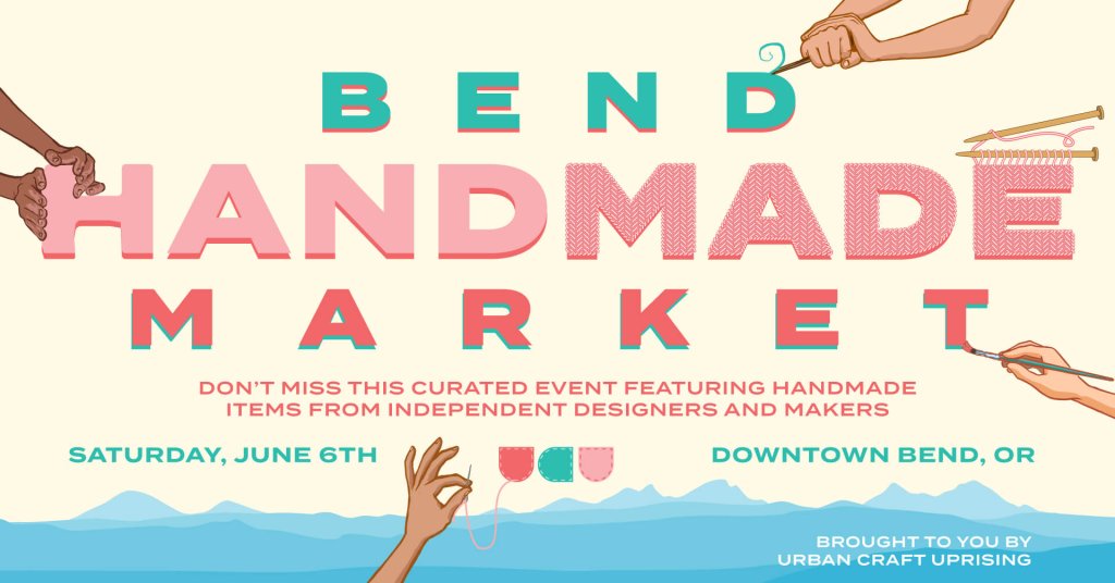 Handmade market event featuring independent designers and makers in Bend, Oregon in Central Oregon.