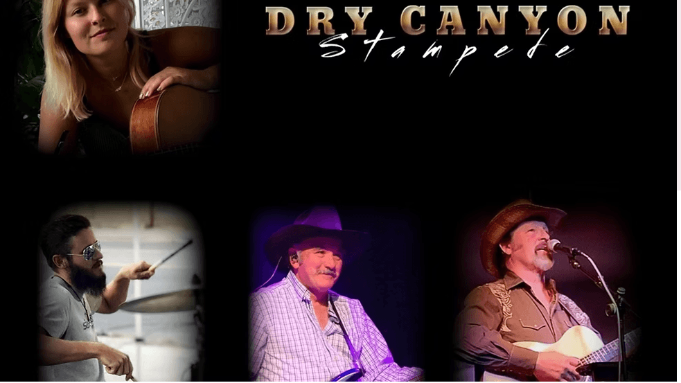 Dry Canyon Stampede featuring musicians and performers in Central Oregon.