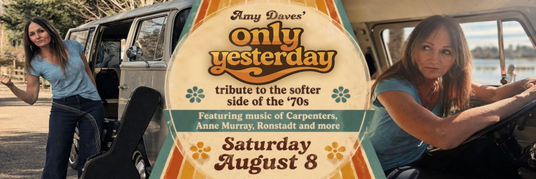 Amy Davies performs in a vintage van, celebrating the softer side of '70s music in Central Oregon.
