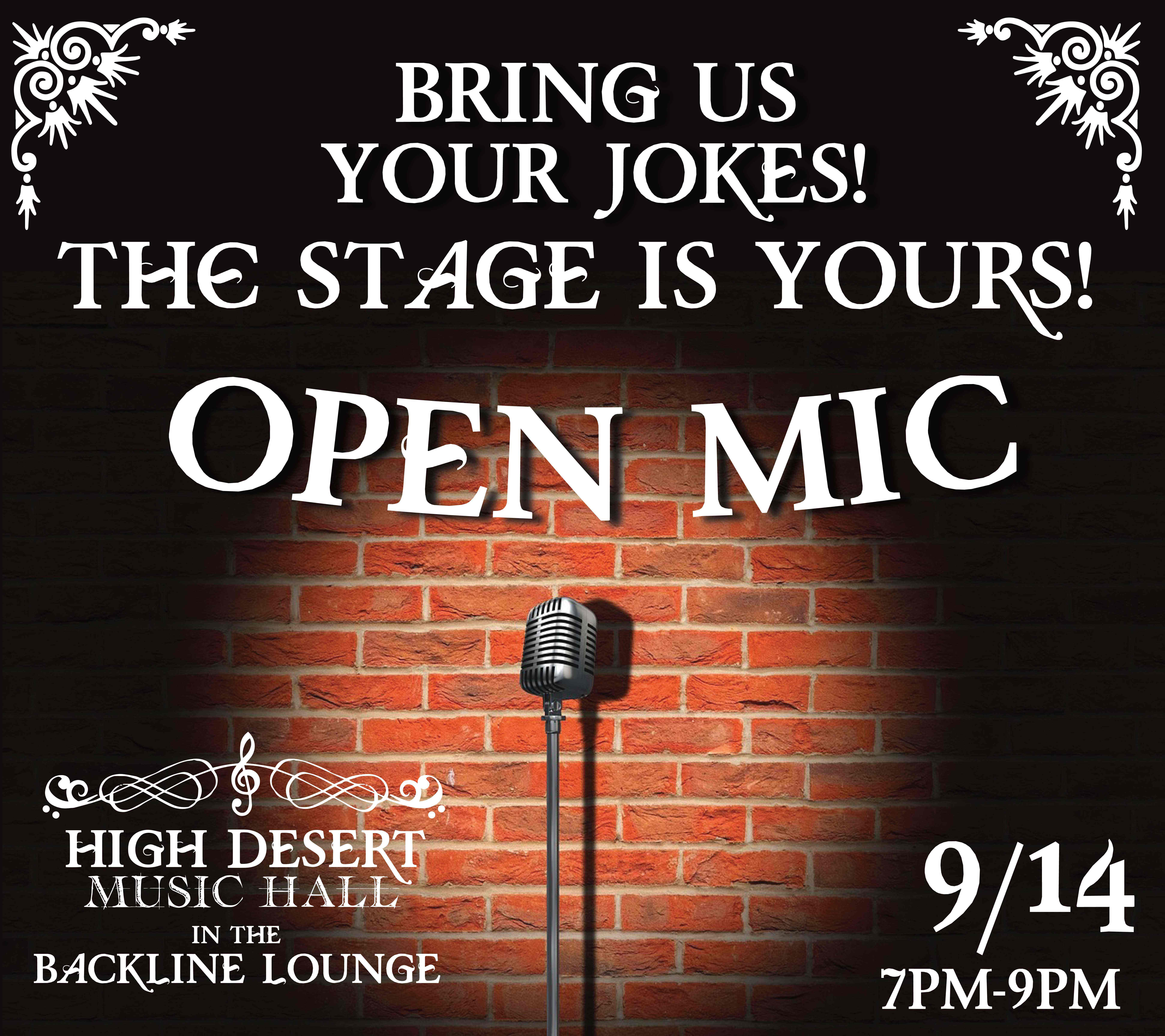 Open Mic Comedy Night with special guest Paul Brien