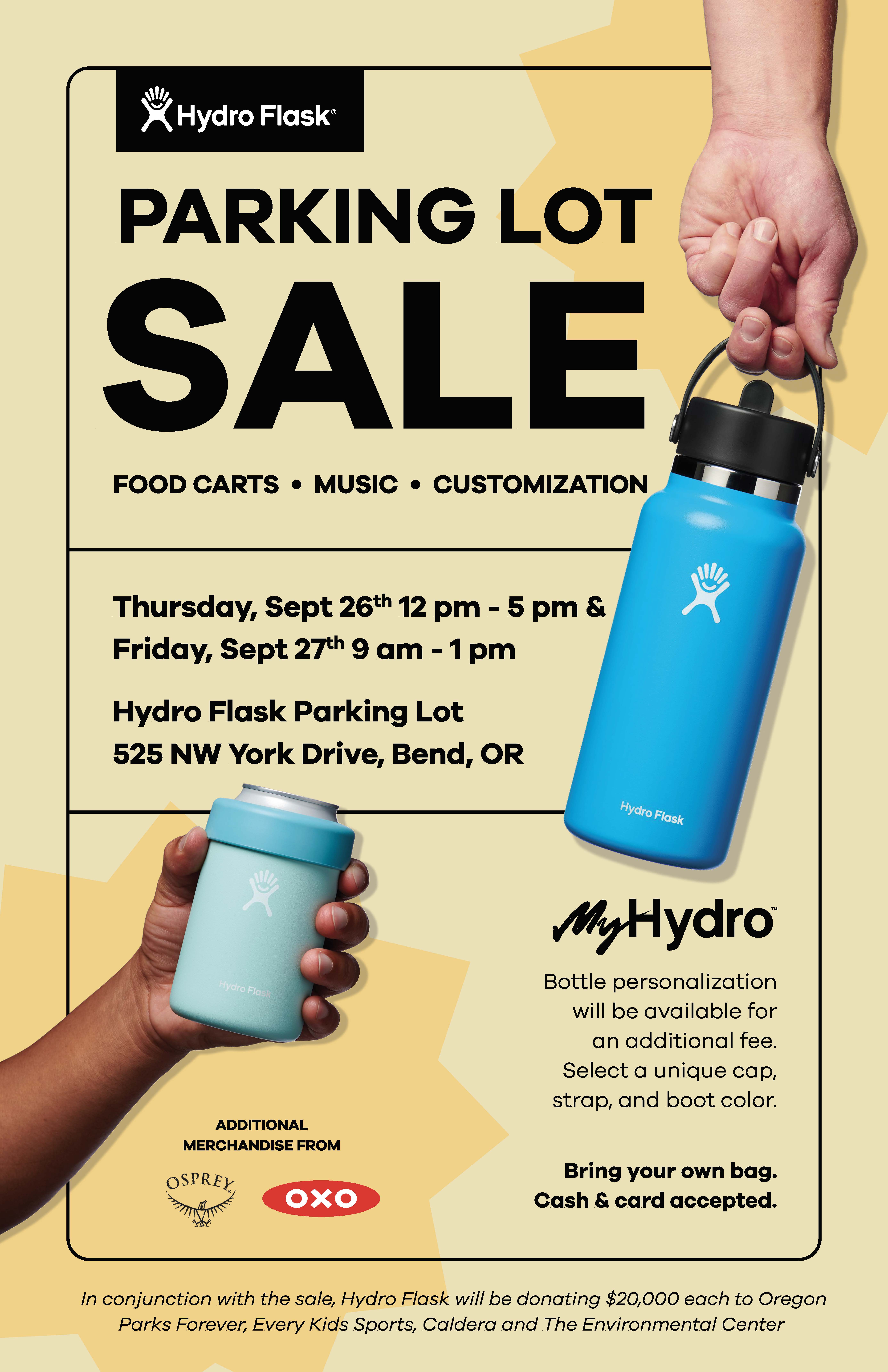 Hydro Flask Parking Lot Sale